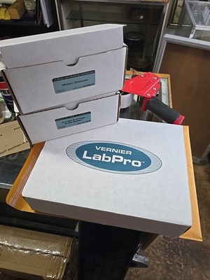 Vernier LabPro Data Collection Sensors Power Source Motion Detector Curent Probe