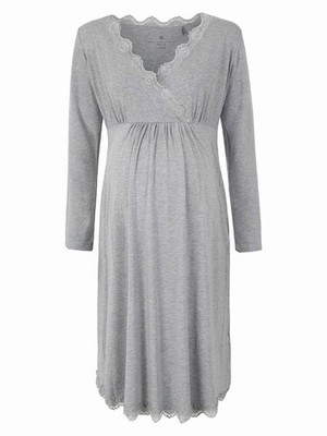 Graues Bellybutton Maternity Stillkleid für Damen
