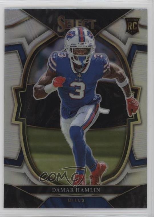 2022 Panini Select Concourse Silver Prizm Damar Hamlin #100 Rookie RC 6o3