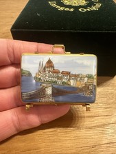Maleta de viaje Rochard Limoges Peint caja principal baratija Budapest