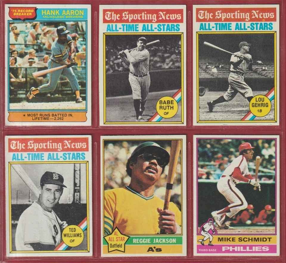 1976 Topps Baseball COMPLETE Set (1 thru 660) - Eckersley Rookie -NICE! - 128🔥⚾ - Image 2 of 4