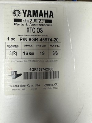 Yamaha XTO OS Propeller 6GR-45974-20-00