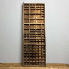 Vintage Wooden Printers Tray - Rustic Wooden Salvage - Wall Decor - #30