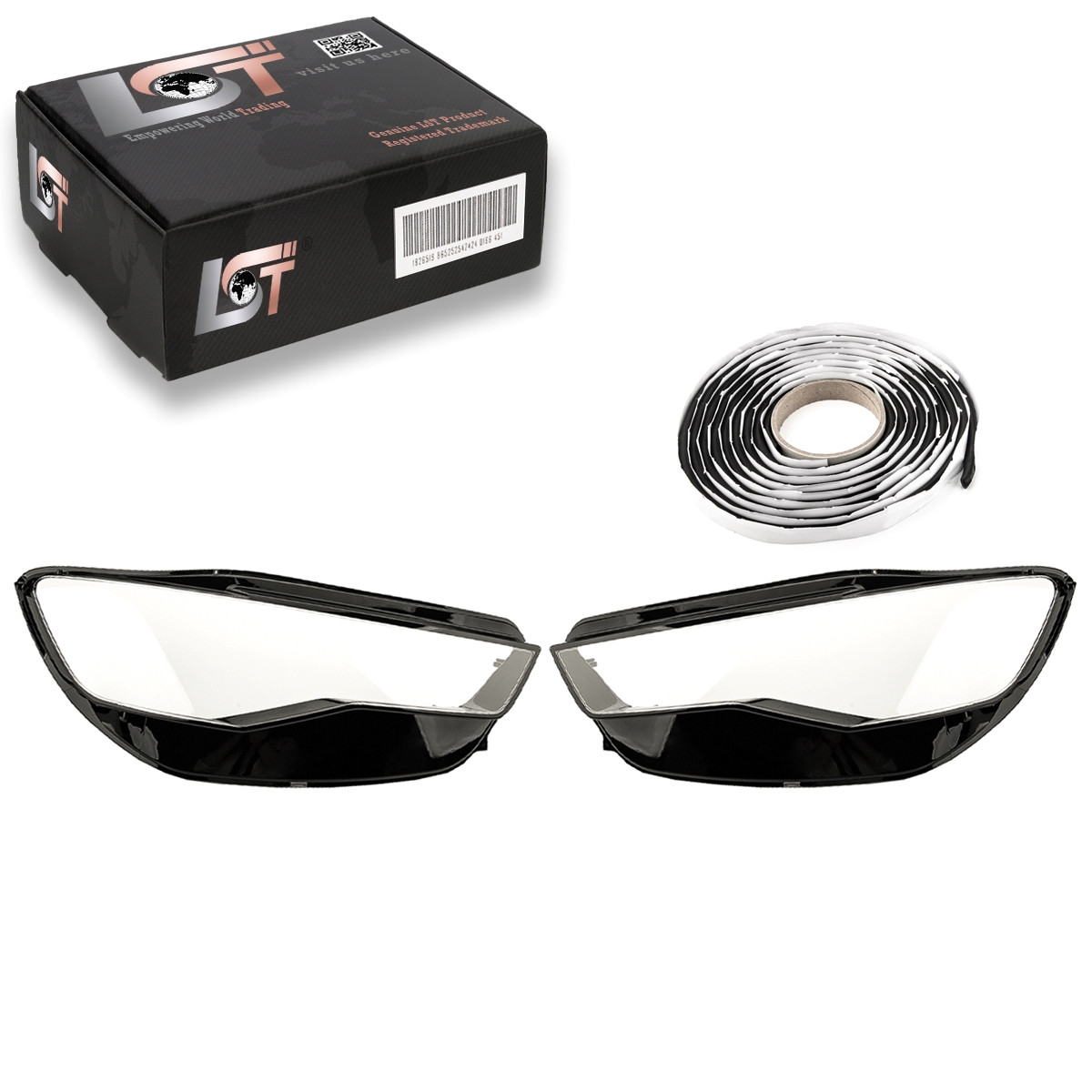 2X Reflector Lens Headlight Left Right For Audi A6 4G C7 Avant Allroad 14-18