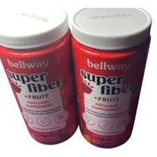 Two 8.3 oz. bellway super fiber psyllium supplement unopened