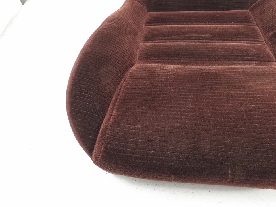 Cojín de asiento 87 Toyota Supra MK3 #1303, parte inferior, tela granate izquierda Foto 3 de 4