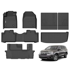 GINOWY-Floor Mats  Cargo Liner for Honda CRV 2017-2022 TPE All Weather CR-V Car