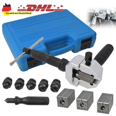 Mobiles hydraulisches Bördelgerät für SAE/DIN Bremsleitungen KFZ Bördelwerkzeug