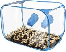 Still air Box - Mushroom Growing Tent-Spore Fungus 35.8x23.2x22.8 inches, Tan 