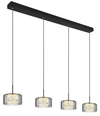 GLOBO FOGSY Hängeleuchte Metall schwarz matt, LED