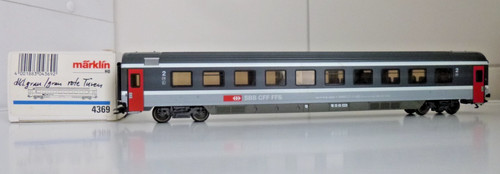 Vagón de tren rápido Eurocity 2. Kl. SBB de Märklin, art. 4369, embalaje original | Zustand: Gebraucht