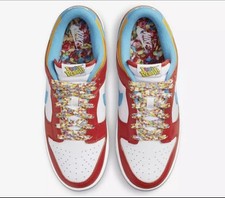 Size 8 - Nike Dunk Low x LeBron James x Fruity Pebbles Red