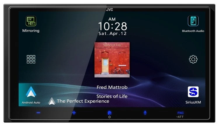 JVC KW-M795BW / 6.9" HD TOUCHSCREEN CAR RADIO W/CARPLAY & ANDROID AUTO, BT, SXM - Image 2 of 4