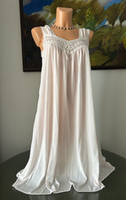 NWT Silk Essence by Miss Elaine Pink Sleeveless Nightgown, sz S