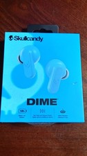 Skullcandy Dime Wireless In-Ear Headset - Light Gray/Blue