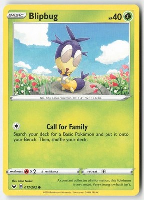 Pokemon - Blipbug (017) #017/202 - SSH Common
