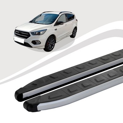 Trittbretter passend für Ford Kuga ST LINE ab Baujahr 2017+ DOLU Silber mIt ABE