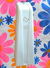 Vintage 70s Toilet Brush Caddy Holder Butterflies, Sanitized
