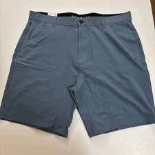 NWT Hurley Men s 40/actual 42 Blue Trek Hybrid Short Pockets Water Repel Stretch