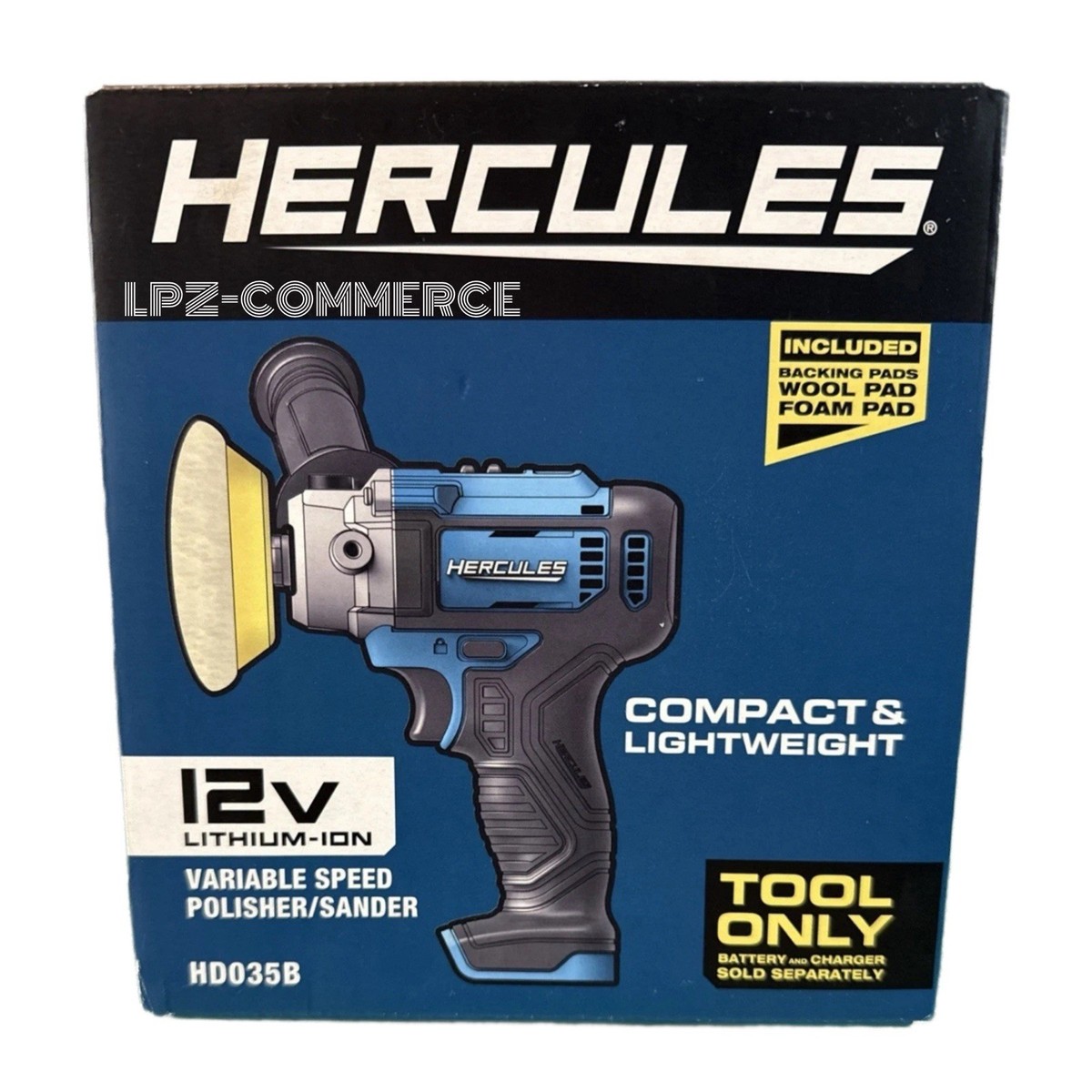 HERCULES 12V Cordless Variable Speed Polisher/Sander - Tool Only