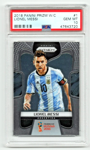 Lionel Messi 2018 Panini Prizm World Cup Soccer - PSA 10 - Argentina #1