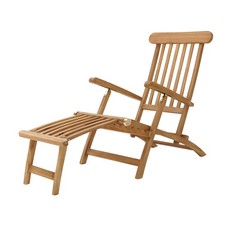Liegestuhl, Sonnenliege, Deckchair Gartenliege Teak Holz, Costa AXI