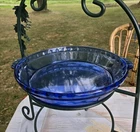 Vintage Pyrex #022 Cobalt Blue Glass 9.5" Casserole Dish