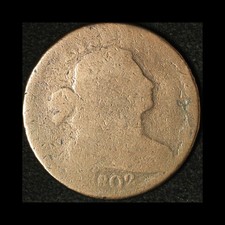 1802 Draped Bust Large Cent- Free Shipping USA