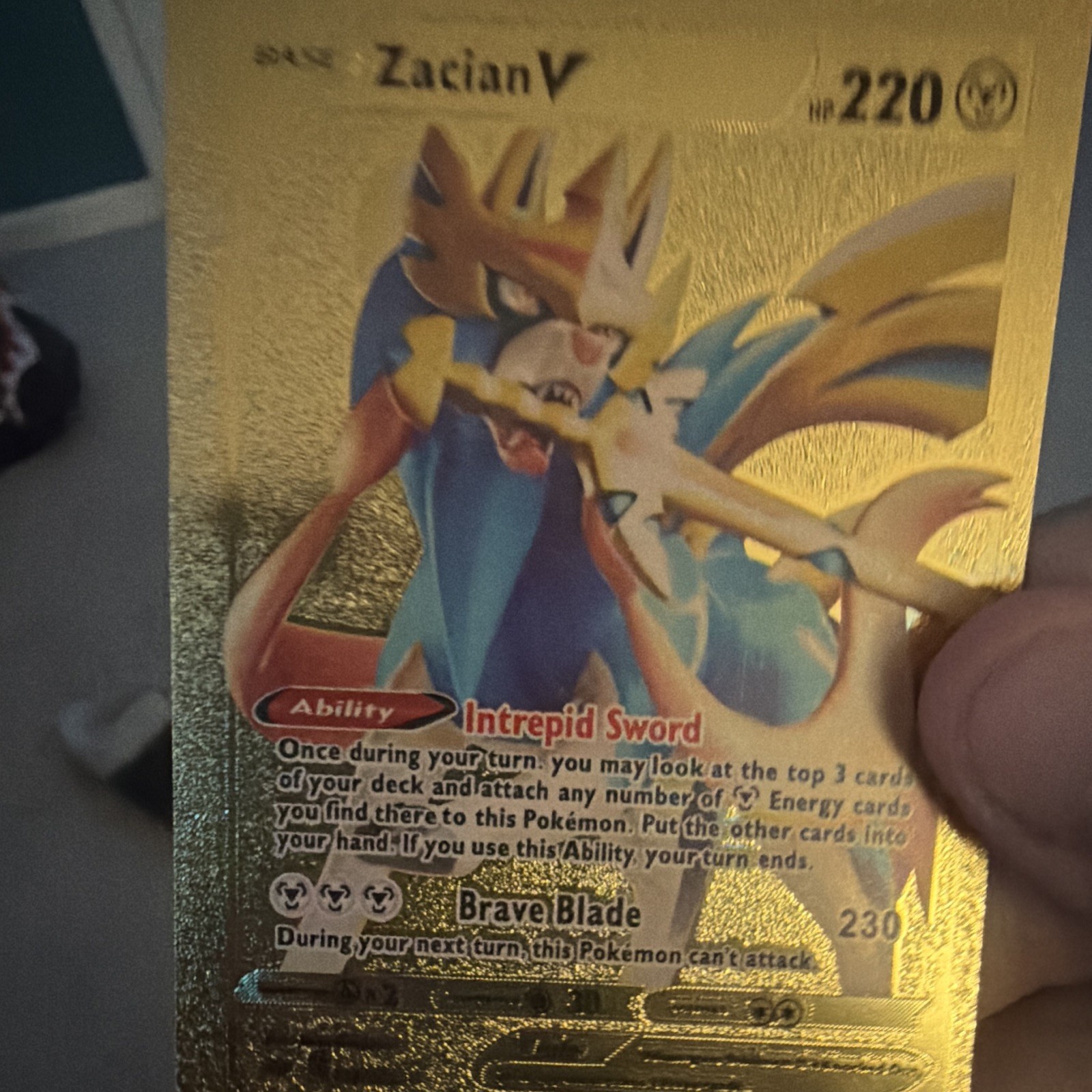 The Pokémon Company Zacian V Swsh01 Sword & Shield 211/202 Secret Rare Holo