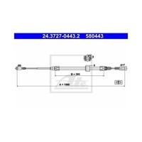 ATE Handbremsseil Vorne FüR Mercedes Sprinter VW LT