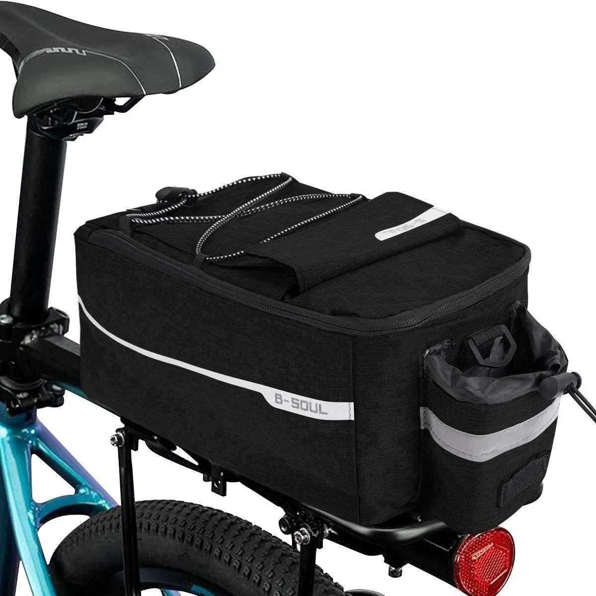 Ebike Rear Seat Storage Cycling Pannier Saddle Rack Bag Trunk Waterproof