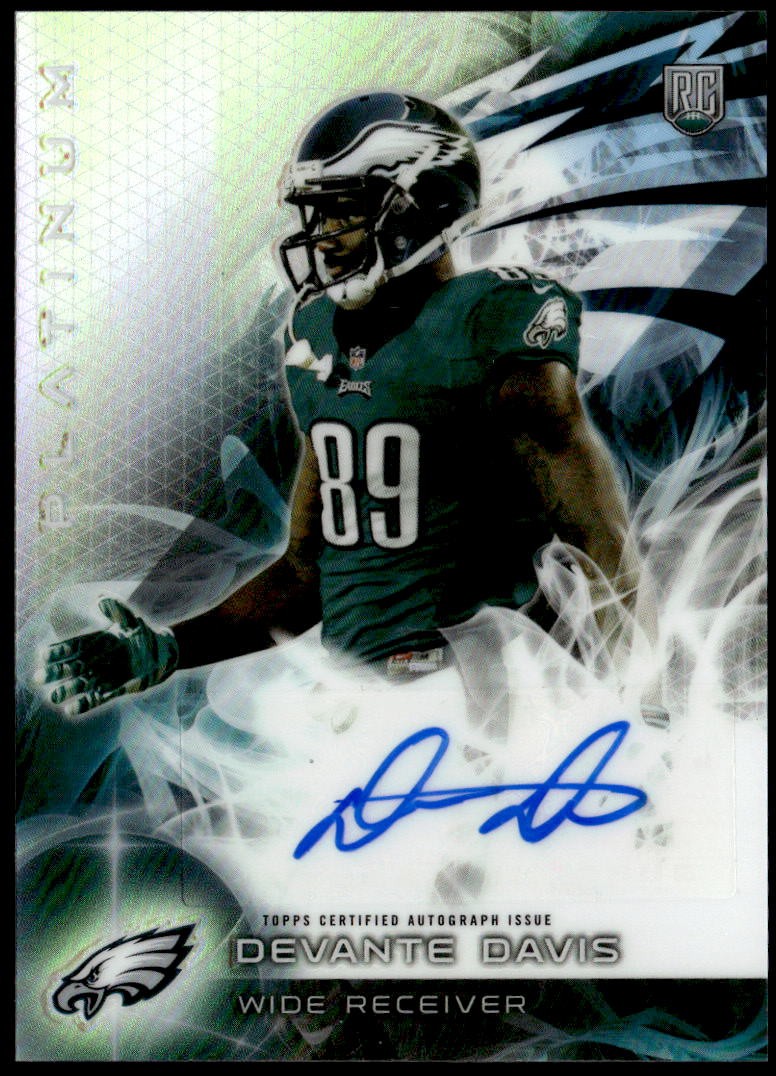 2015 Topps Platinum #AR-DD Devante Davis Autographed Rookies Refractors E1