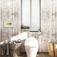 Aged Brown Shiplap Peel and Stick Wallpaper Farmhouse Wood Contact Paper for ...