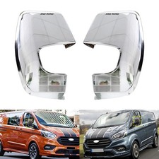 2x Außenspiegelkappen Spiegelkappen Gehäuse Chrom für Ford Transit Custom V362