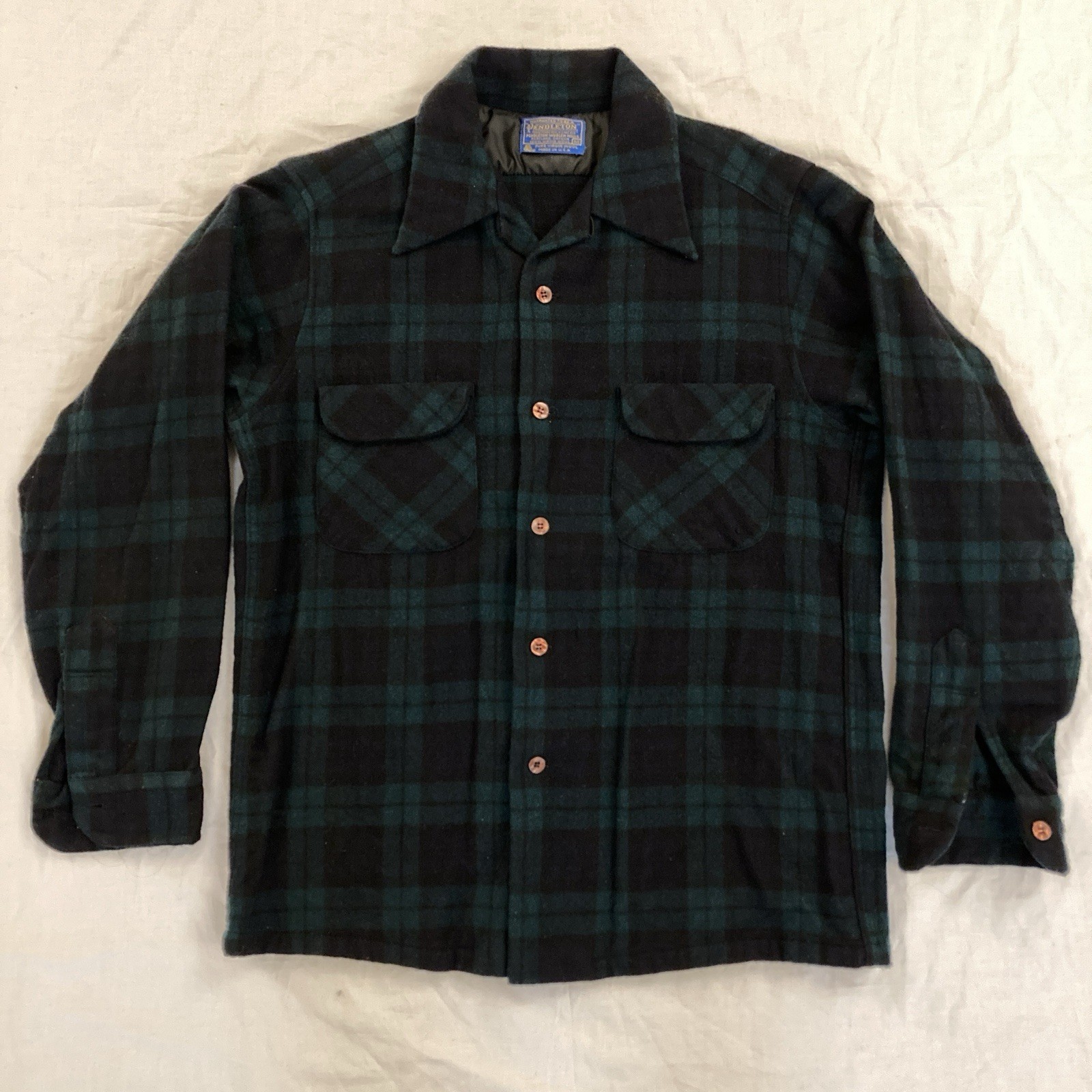Pendleton Men’s Medium Wool Button Up Flannel Shi… - image 1