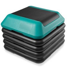 Aerobic Exercise High Step Platform, 4 Adjustable Risers Included