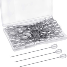 Corsage Boutonniere Pins Teardrop Pearl Head Pins Wedding Bouquet White Straight