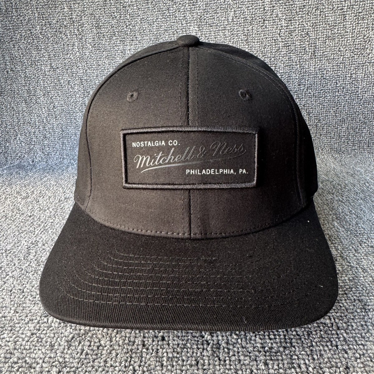 Mitchell & Ness Nostalgia Co Black Snapback Baseball Cap Hat