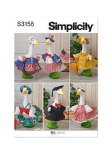Simplicity SS3158OS Summer Clothes for Porch and Lawn Geese Sewing Pattern Pa...