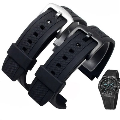 25*20mm Silicone Watch Band Strap For Casio Edifice EF-552 EF-552D-1A Bracelet