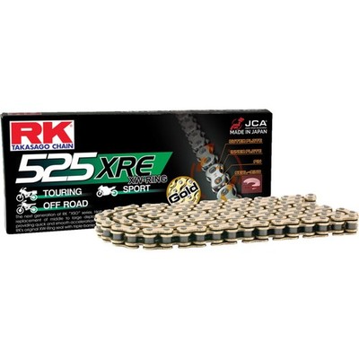 RK Chain 525 XRE - Drive Chain - 116 Links - Gold GB525XRE-116