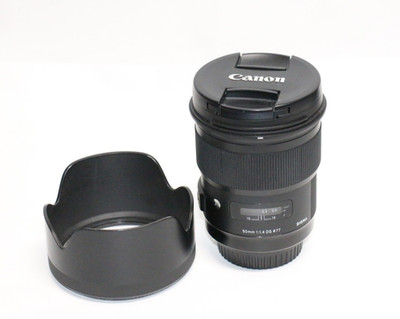 Sigma ART 50mm f/1.4 DG Prime Portrait Lens with Sigma hood Lens For Canon EF