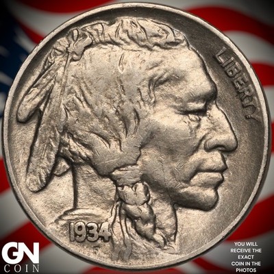 1934 P Buffalo Nickel B1309