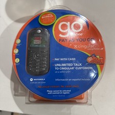 Motorola C series C139 With Color Screen- Black AT T Cellular Phone Brand New