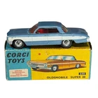 Vintage Corgi Toys Oldsmobile Super 88 Diecast Car With Box 235 Blue England 60s