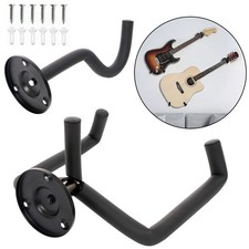 Guitar Wall Mount Acoustic Electric Guitar Horizontal Hanging Hook Rack Hanger D
