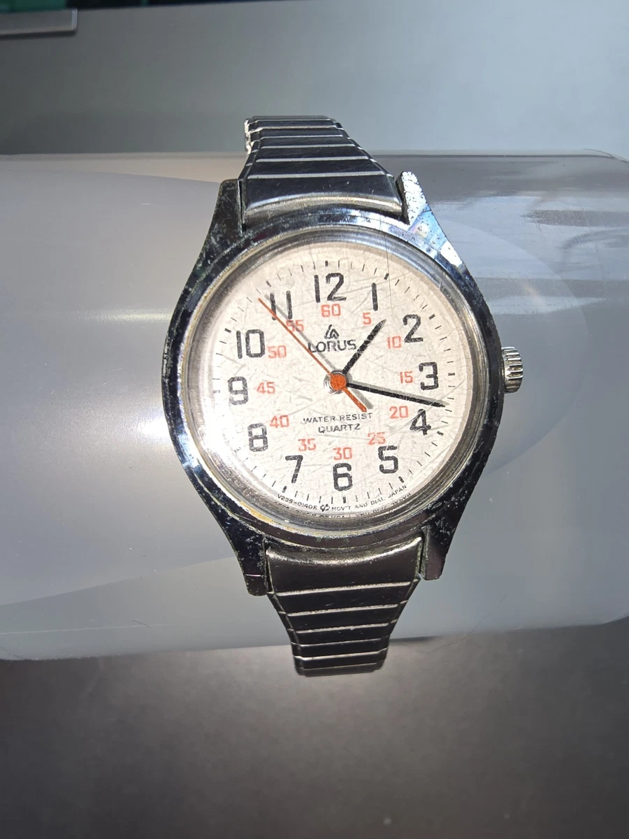 Vtg Lorus Quartz Watch Women’s Teens Pink Face Water Resistant Date Silver Tone Lorus Tidal Girl main image 4