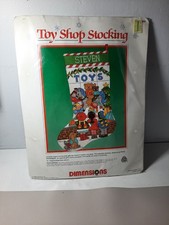 Christmas Dimensions Needlepoint Holiday Stocking Kit,TOY SHOP,Children,9059,16"
