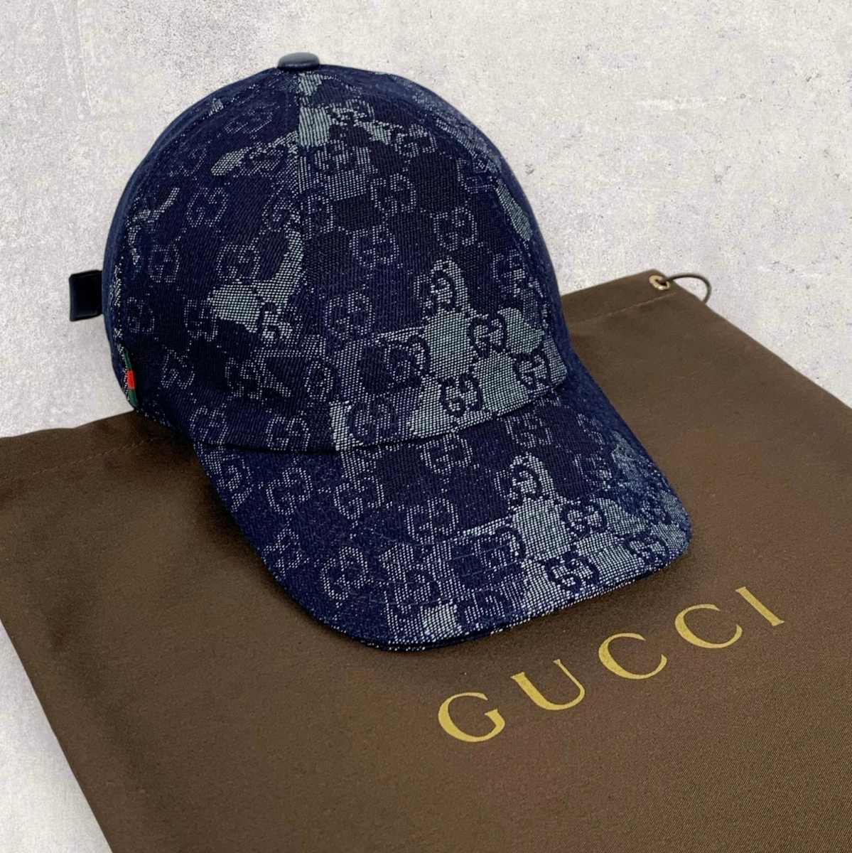 GUCCI ネイビー GGパターン キャップ Gucci Men's Blue Baseball Caps for sale - eBay