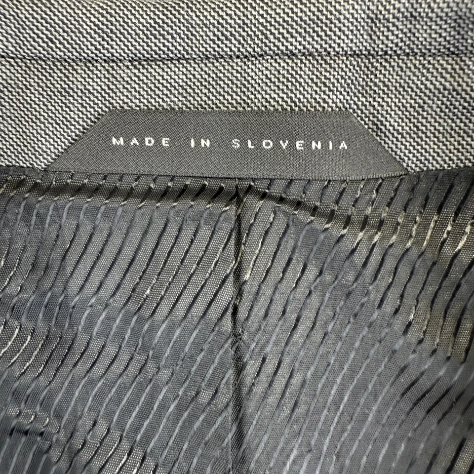 Hugo Boss Blazer Mens 42R Gray Wool Two Button Notch Lapel Vent James4 Sharp6 - Image 4 of 4